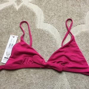 Mink Pink Lola Triangle Top Pink Small Fits Like Small NWT